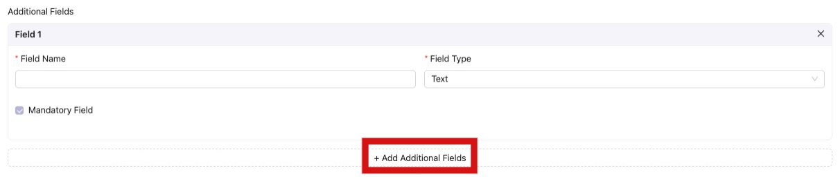 Add Additional Field