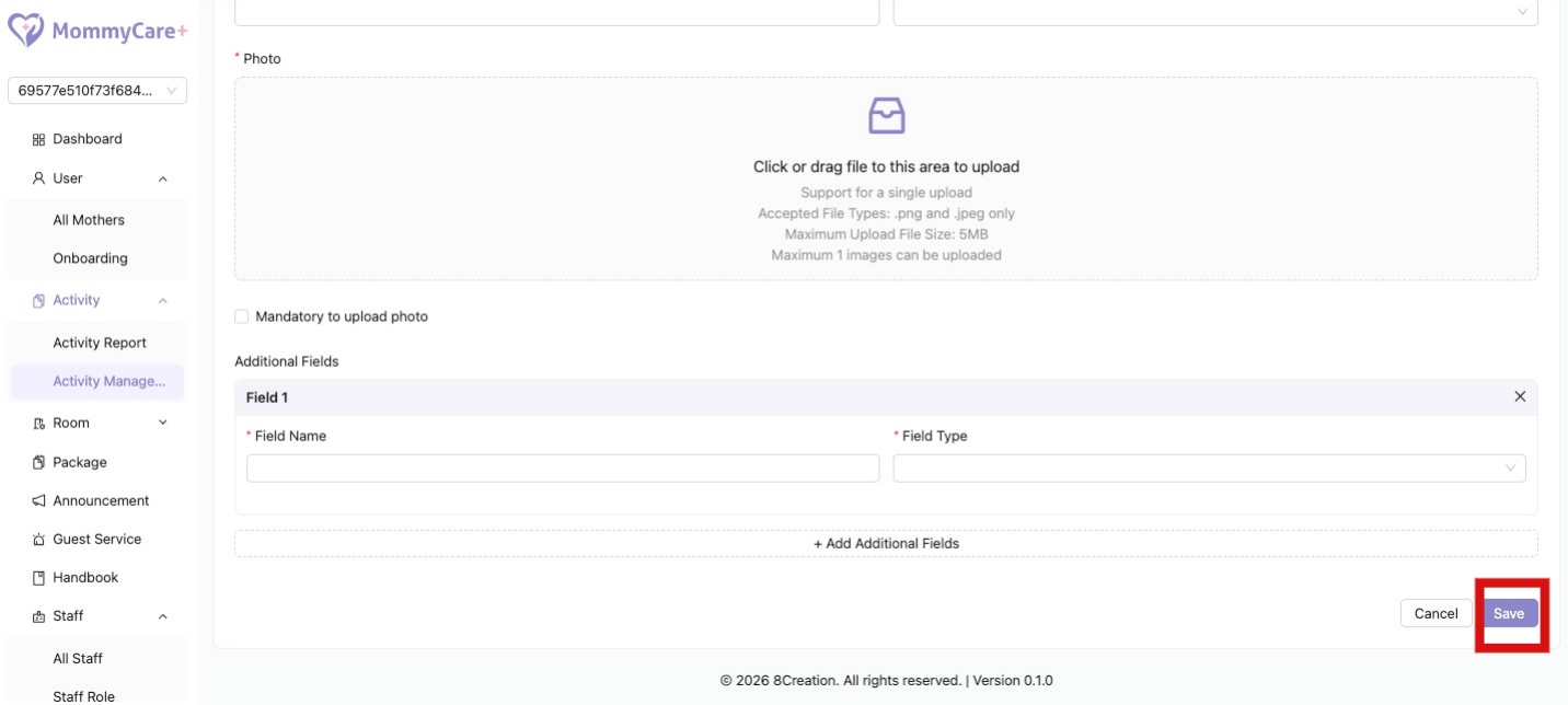 Photo Mandatory in Activity