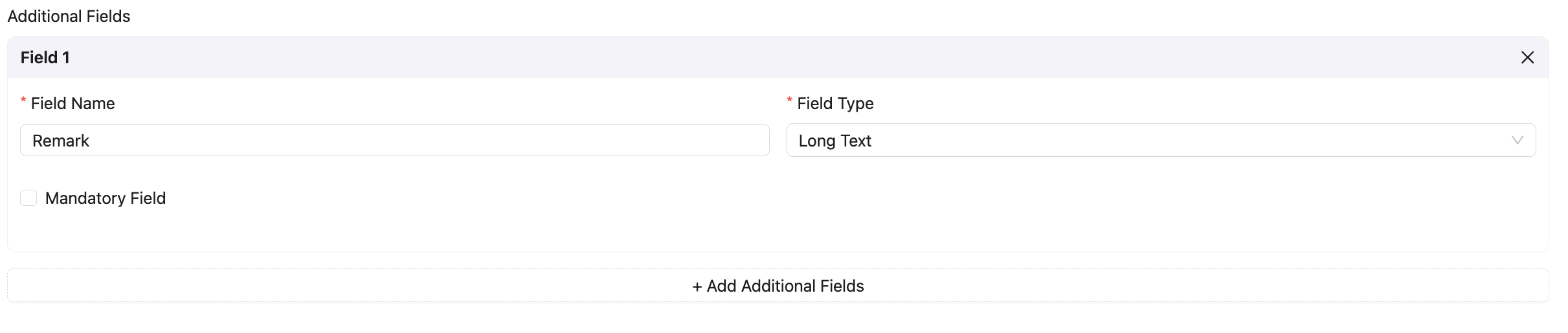 Field Type - Long Text