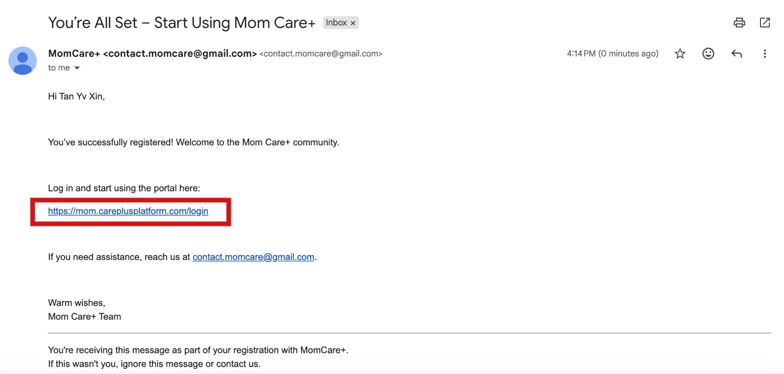 Superadmin Login Email Screenshot