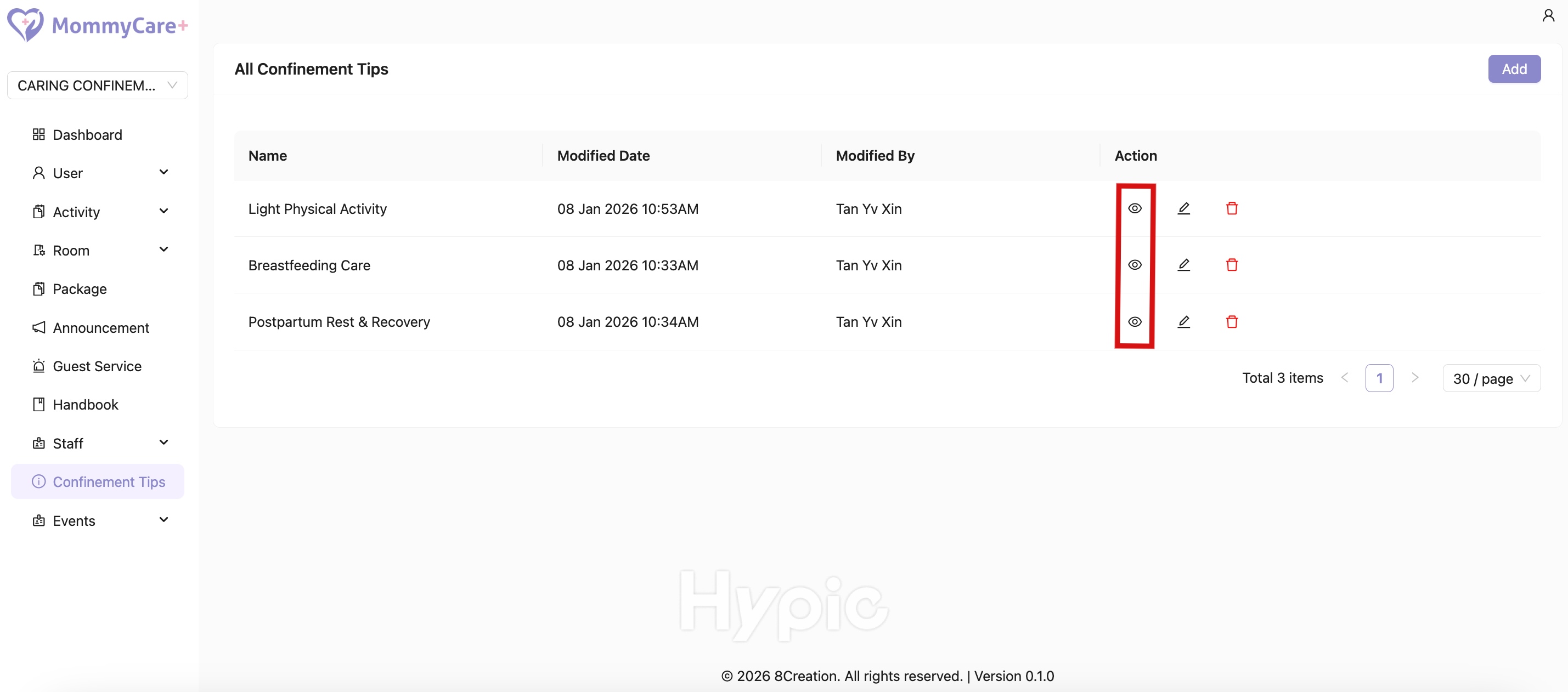 Edit Confinement Tips