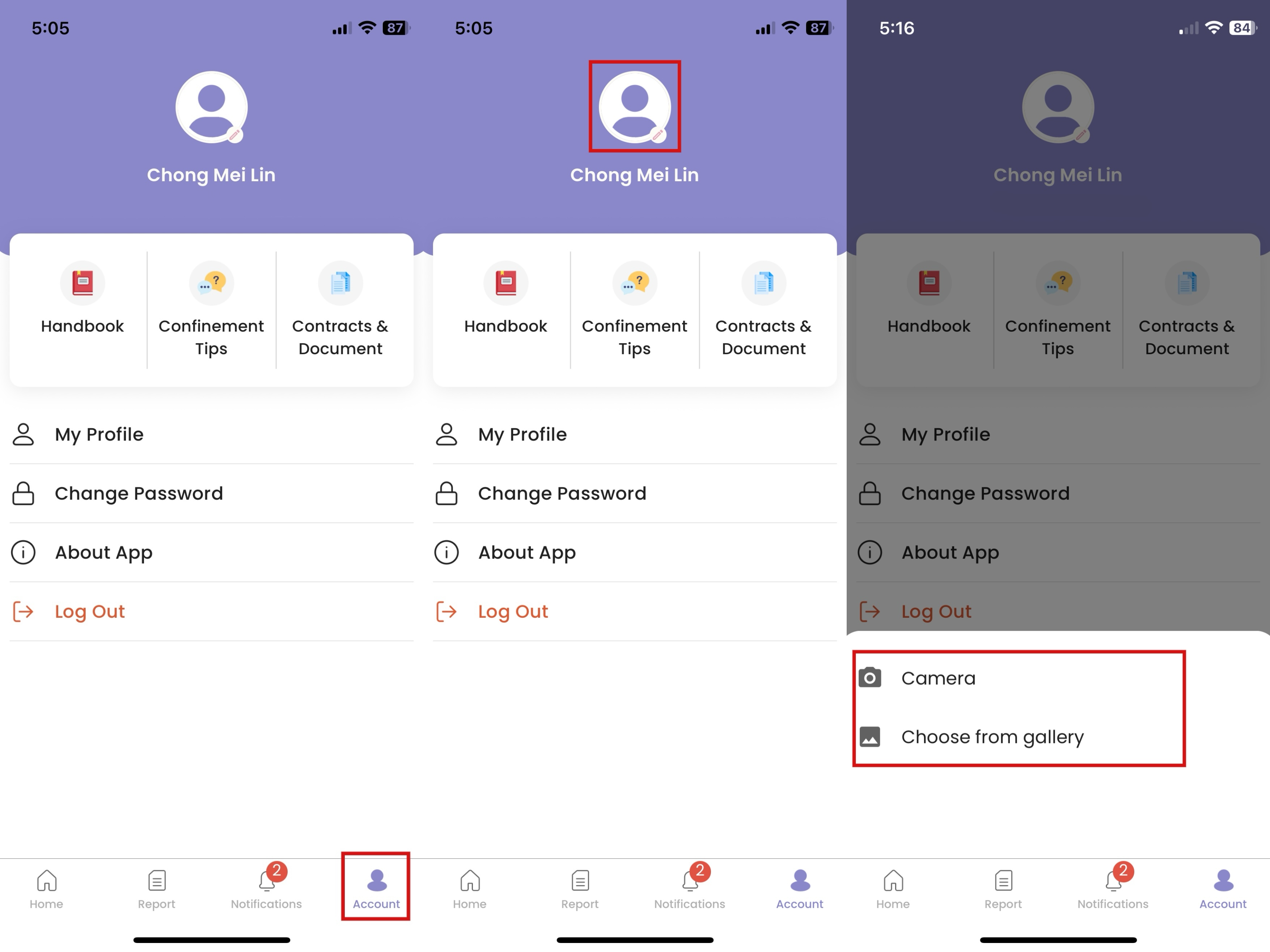 Delete Account on Mother App