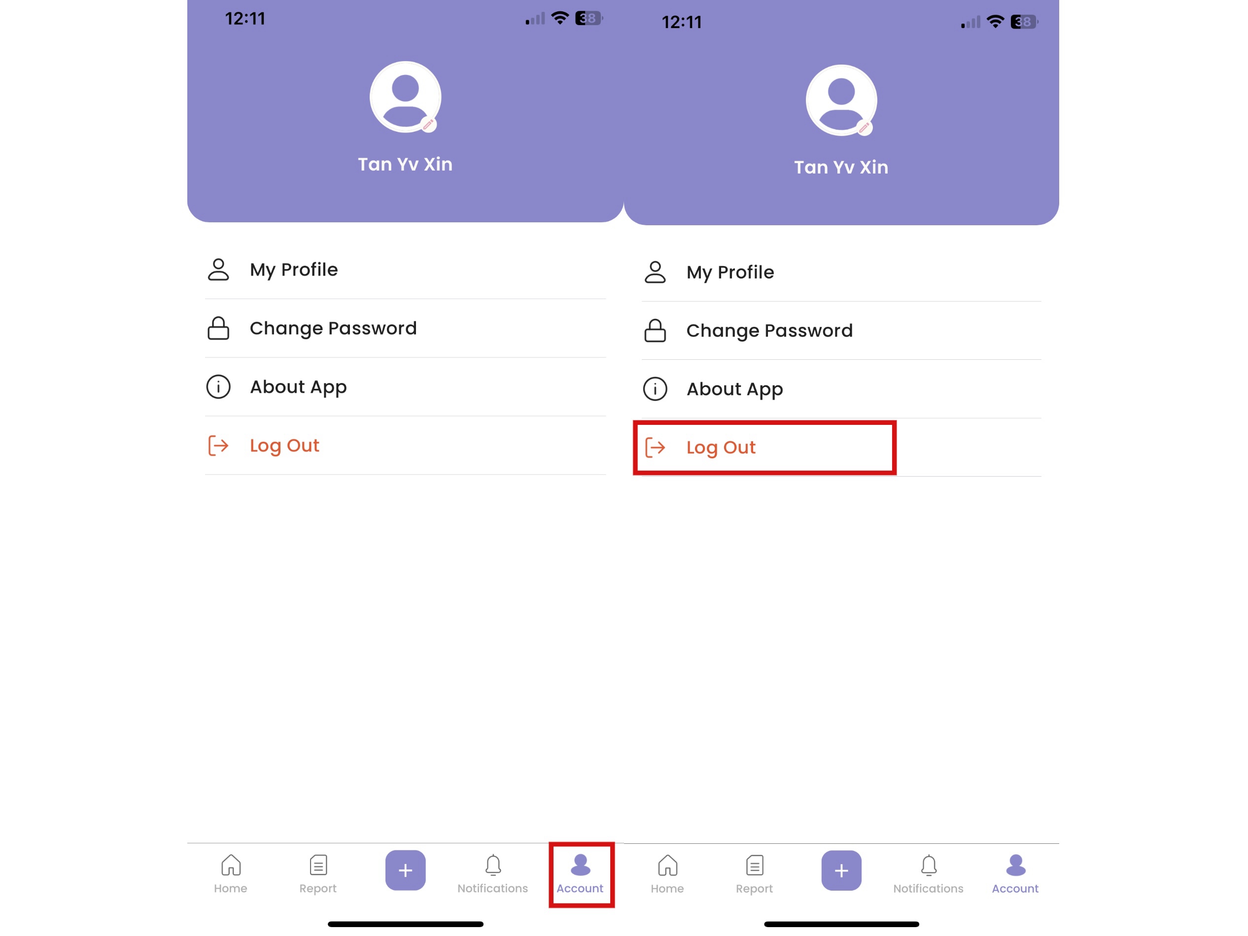 View Profile in Staff App